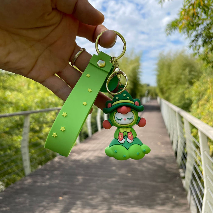 Wholesale Creative Magic Forest Keychain 3D Soft Plastic Doll Couple Backpack Pendant Decoration