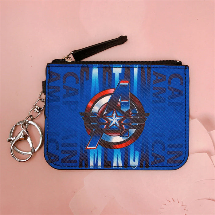 Wholesale PU Cartoon Printing with Key Ring Coin Card Holder JDC-WT-YaLL014