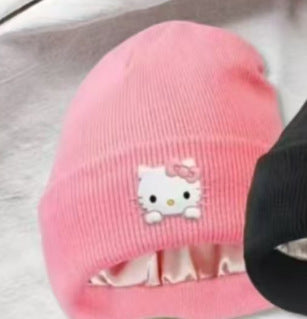 Wholesale Cartoon Pattern Silicone Knitted winter Hat