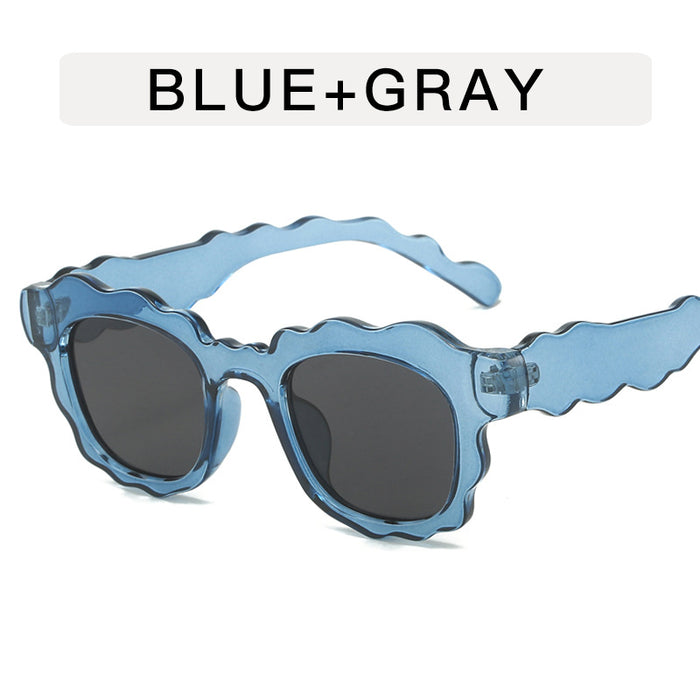 Wholesale Wave sunglasses, cloud personality runway sunglasses, fashionable and versatile sunglasses