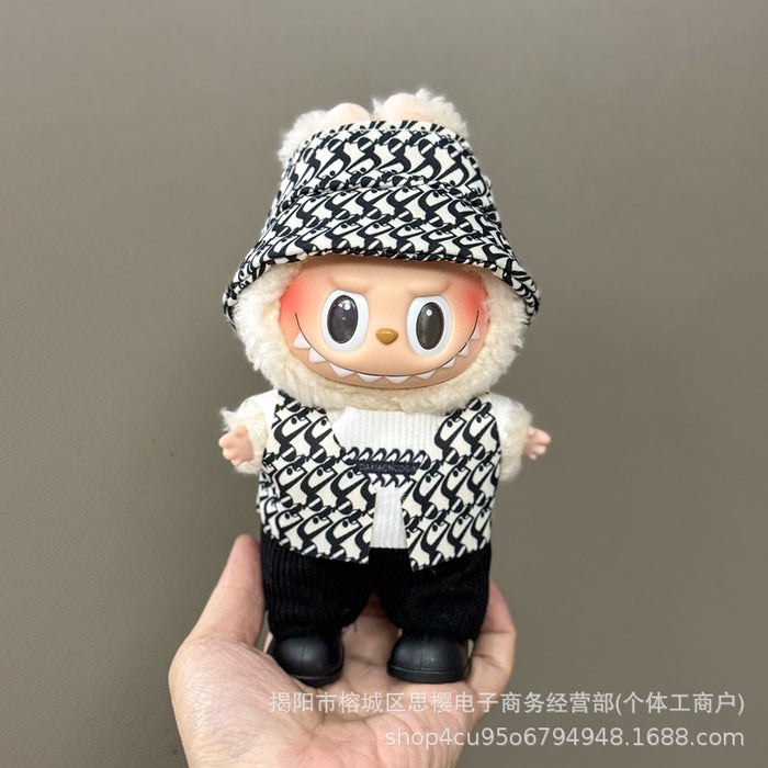 Wholesale 17cm Doll Pendant Plush Toy Clothes Set Skirt