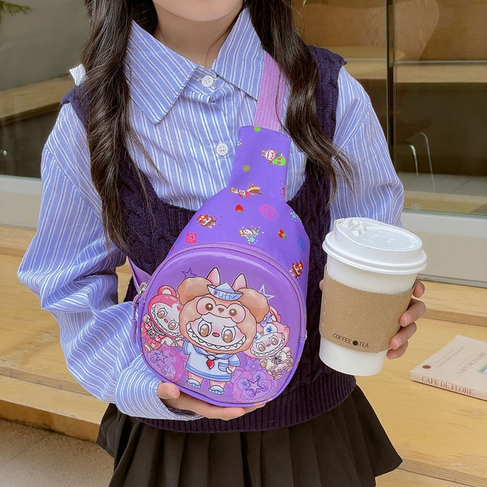 Wholesale Chest Bag Cartoon Anime Cute Kids Crossbody Bag New Printed Children' s Bag