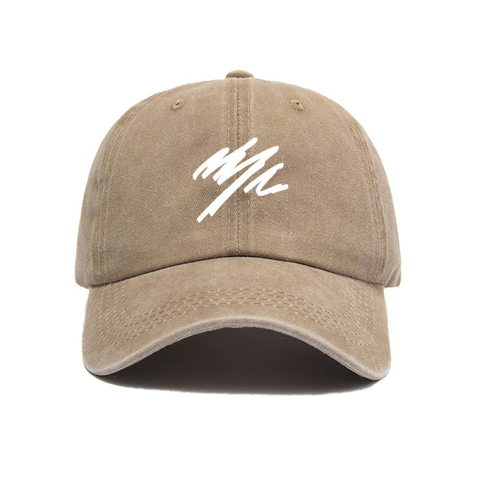 Wholesale Duck cap with simple letter print and deep top, versatile wide brimmed big toe baseball cap