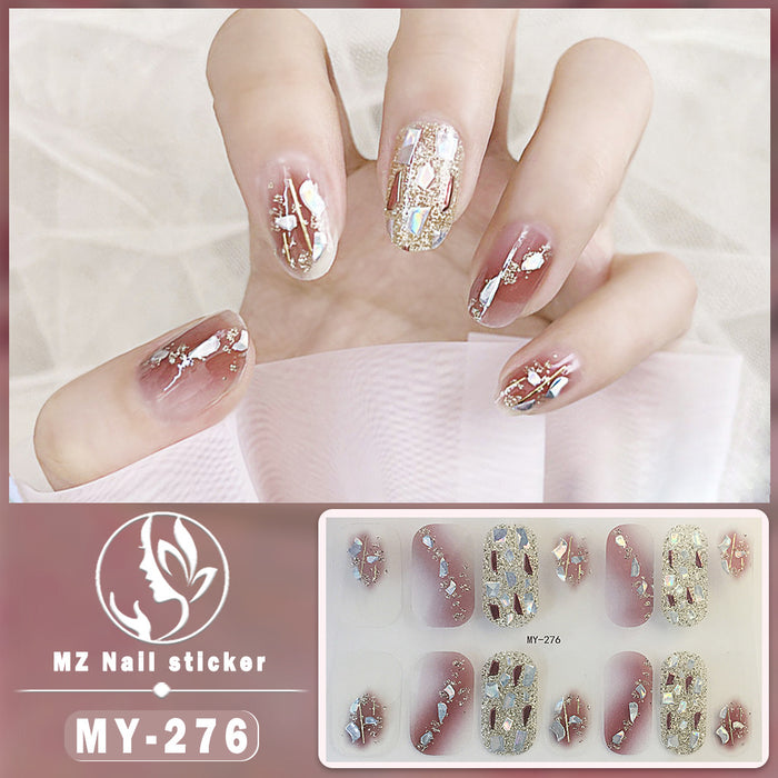 Wholesale 14 Pieces/sheet Butterfly Bake Free Gel Nails Kits Nail Stickers JDC-NS-ARS002