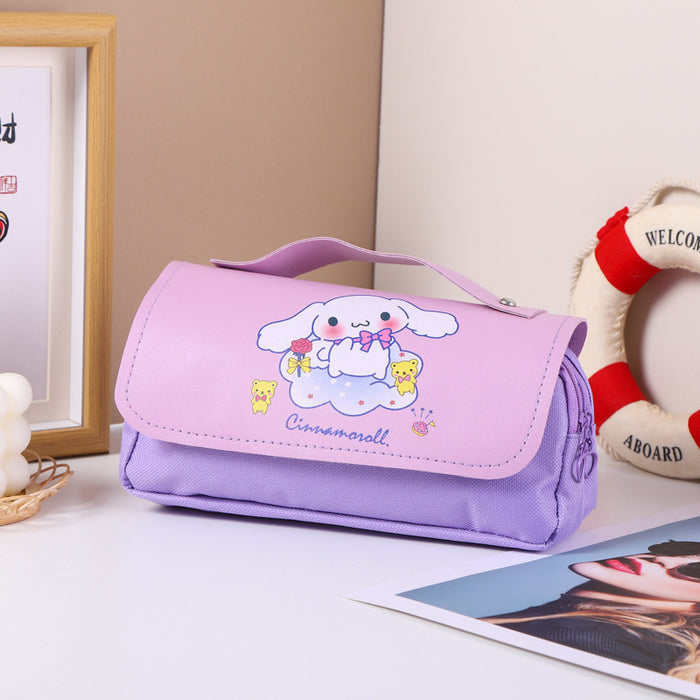 Wholesale Cartoon Stress-Relief Large Capacity Double-Layer Pencil Case