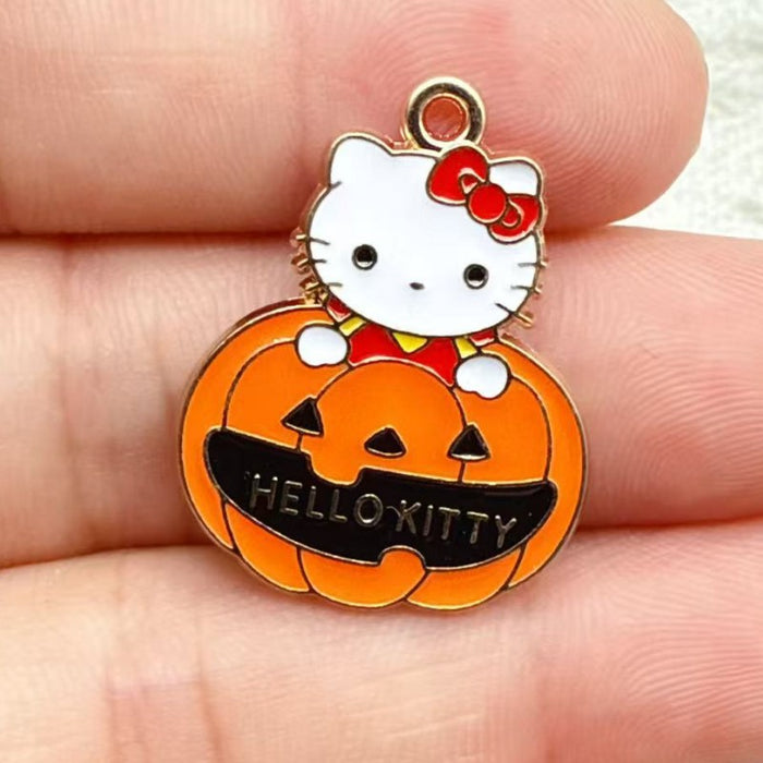 Wholesale 10pcs Alloy Oil Drip Pendant Jewelry DIY Earrings Pendant