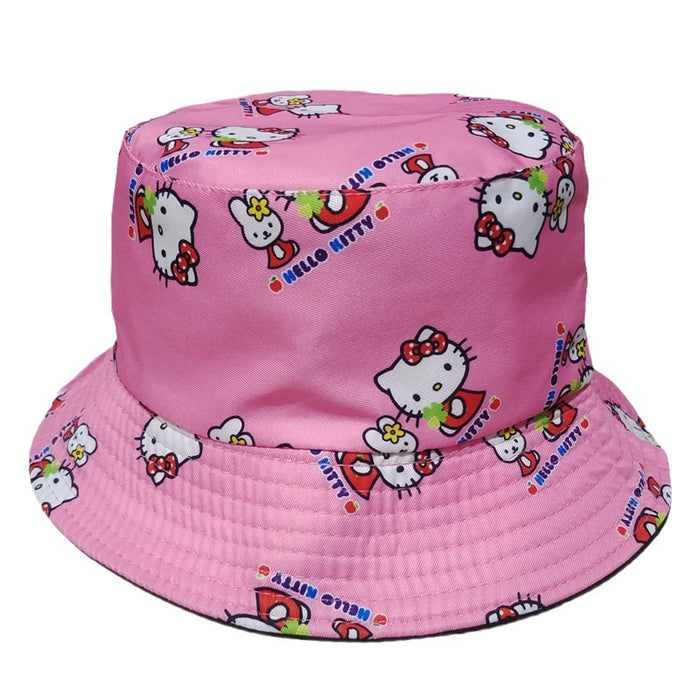 Wholesale Fisherman's hat, cute cartoon basin hat, double-sided sun protection and sunshade hat, bucket hat