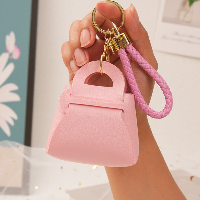 Wholesale Zero Wallet Coin Charter Key Bag Handheld Small Bag Keychain PU Leather