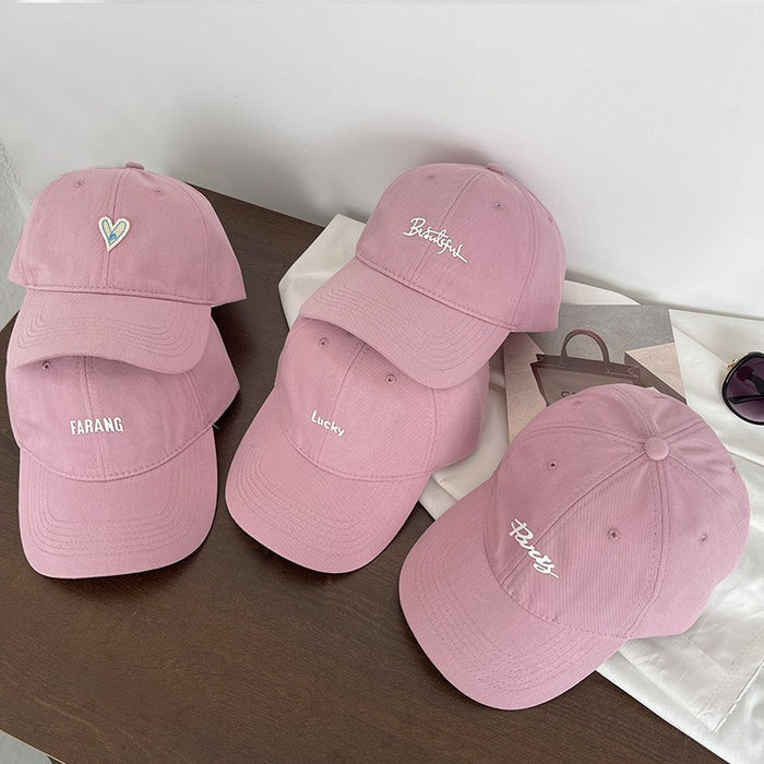 Wholesale Letter Embroidery Cotton Pink Baseball Cap JDC-FH-Yizhan007