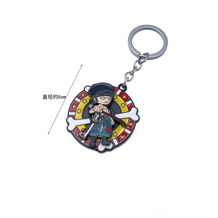 Wholesale Anime Merchandise Keychain Metal Rotating Pendant