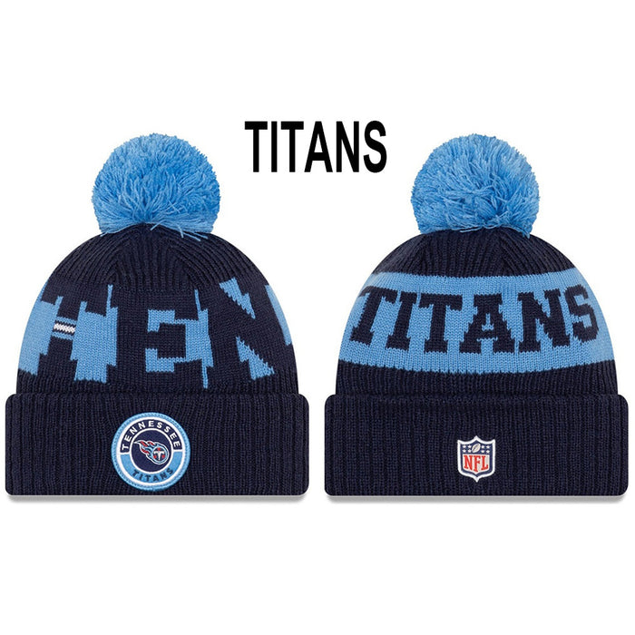 Wholesale Wool Knitted Hat Rugby Game Hat Sports Big Letter Warm Hat