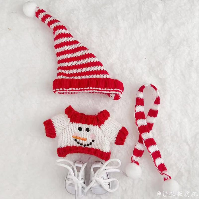 Wholesale Clothing accessories pendant baby clothes Christmas hat f set winter sweater