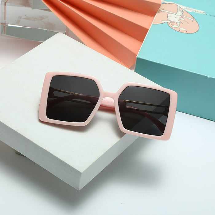 Wholesale Square Cat Eye Sunglasses Fashion Street Photography Black Children's Sunglasses