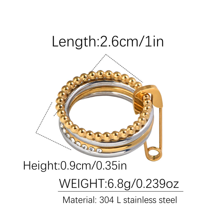 Wholesale  Multi-Layered Stacked Rings,  Titanium Steel Non-Fading Rings