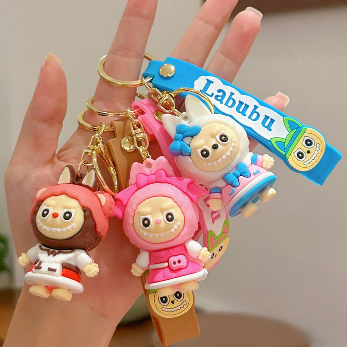 Wholesale Little Sheep Keychain Silicone Doll Pendant Keychain Accessory Small Gift Hanging Ornament