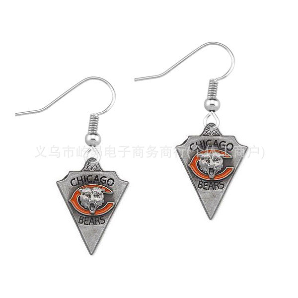 Wholesale Rugby team logo earrings