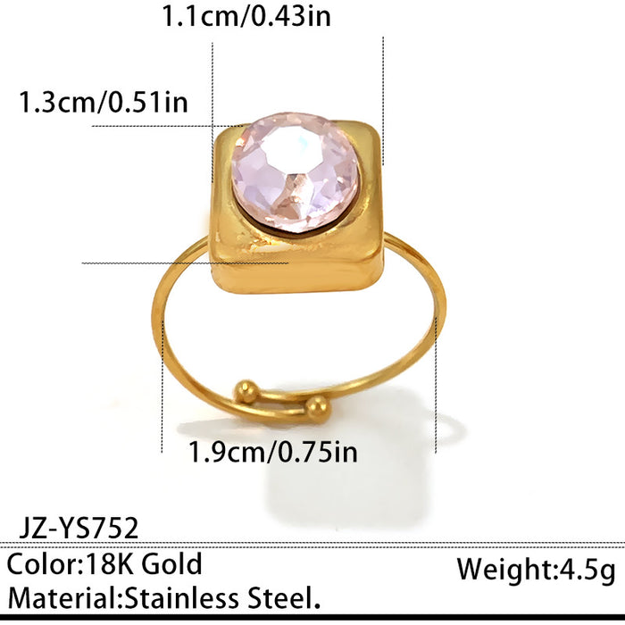 Wholesale Stainless Steel Summer Seaside Luxury Adjustable Rings