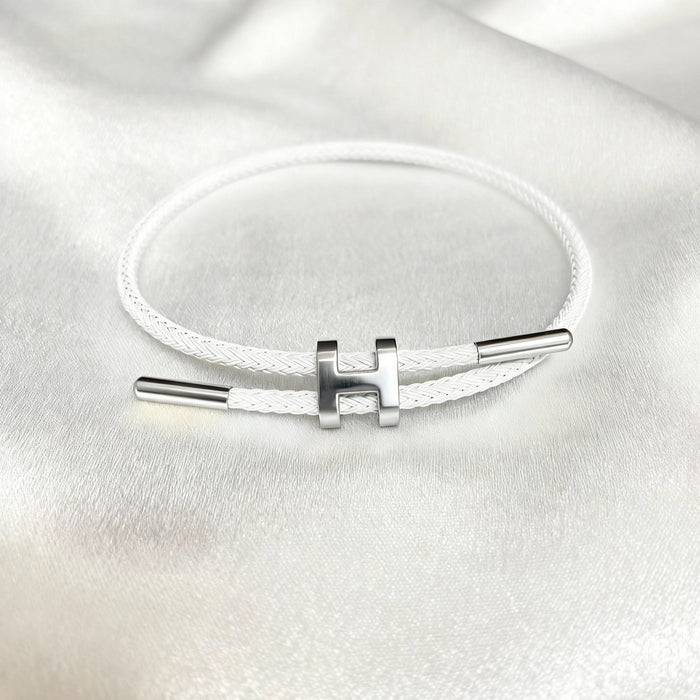 Wholesale I-Shaped Buckle Steel Wire Bracelet H Buckle Adjustable Titanium Steel Bracelet