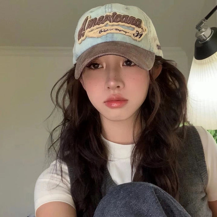 Wholesale Vintage vintage duckbill cap versatile sun hat denim baseball cap