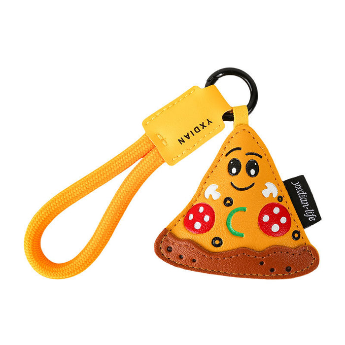 Wholesale Creative Cartoon Leather Food Keychain Pendant Exquisite Bag Accessories