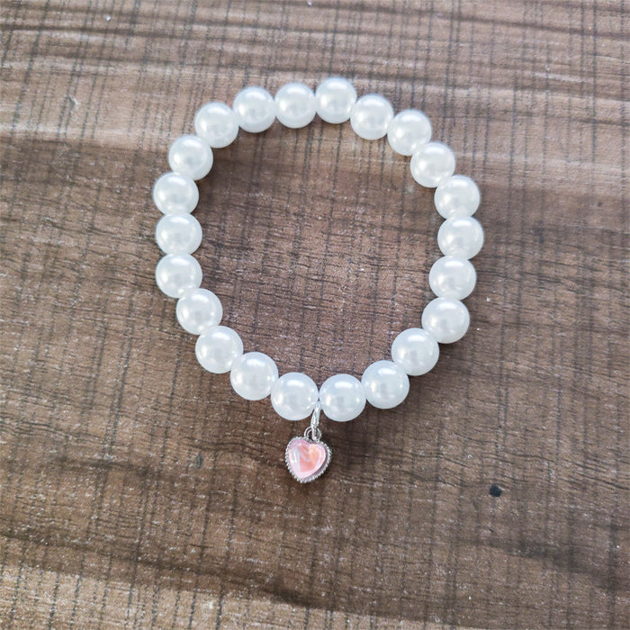 Wholesale Pearl heart necklace accessories hand-woven beaded jewelry accessories