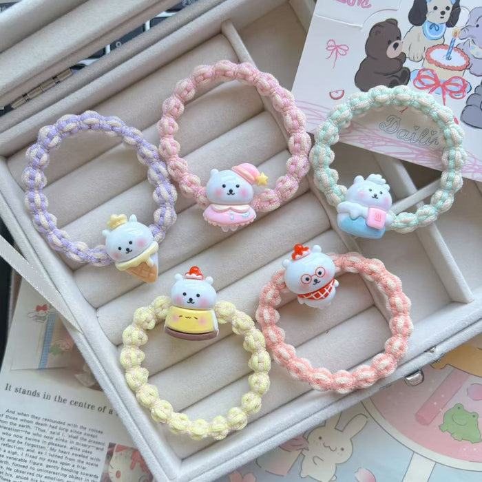 Wholesale Cartoon Bear Hair Rope Rubber Band Hair Accessories Headwear