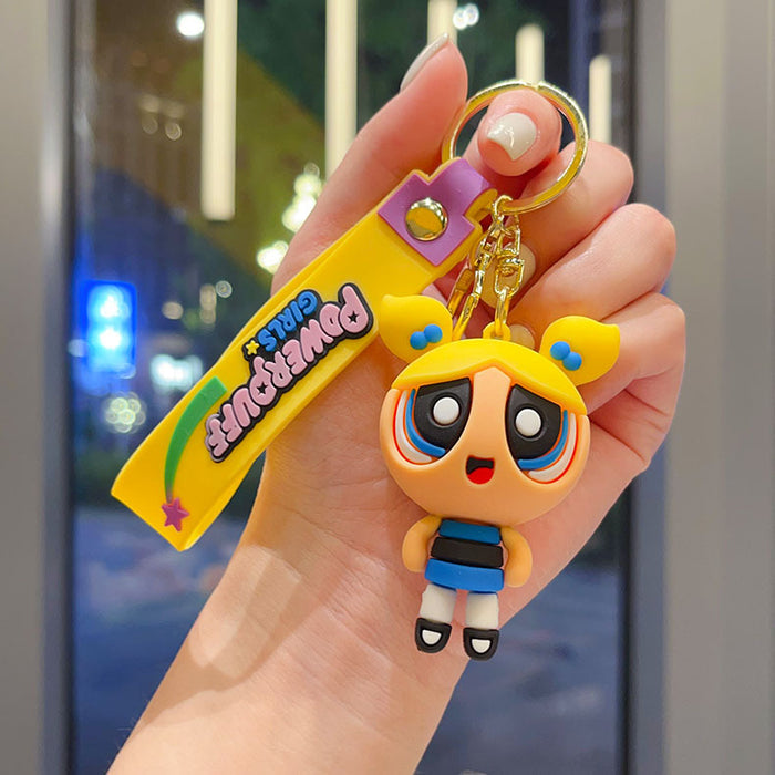 Wholesale Power puff Girls Keychain Cute and Small Gift