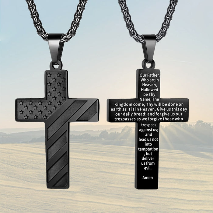 Wholesale Cross necklace stainless steel chain pendant