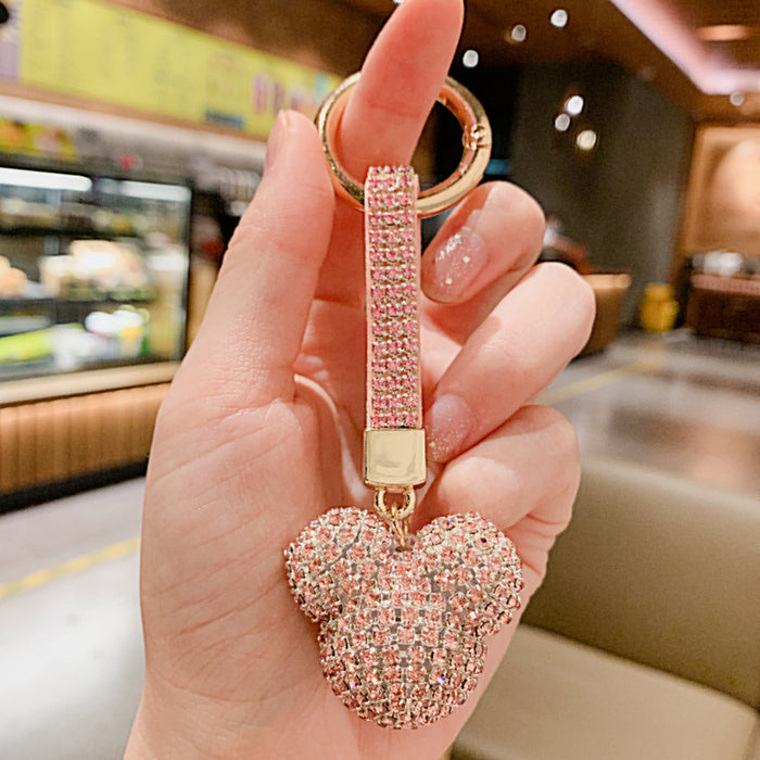 Wholesale Diamond-encrusted Crystal Car Key Ring Pendant Jewelry Pendant