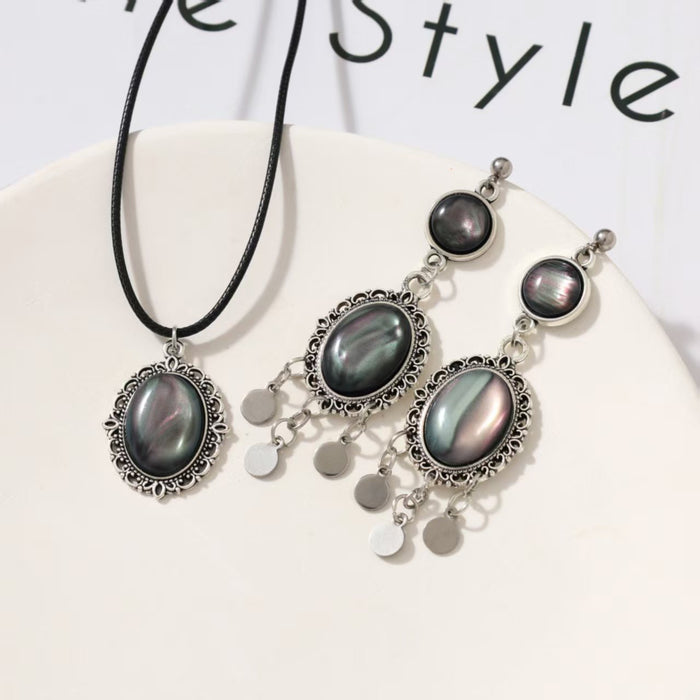 Wholesale Imitation Shell Ancient Youth Style Retro Fashion Hair Earrings