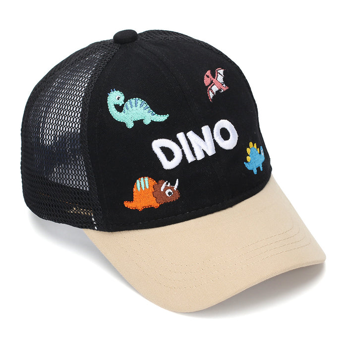 Wholesale Cartoon Dinosaur Mesh Baseball Cap for Kids Summer Sun Protection Unisex Hat for Resale