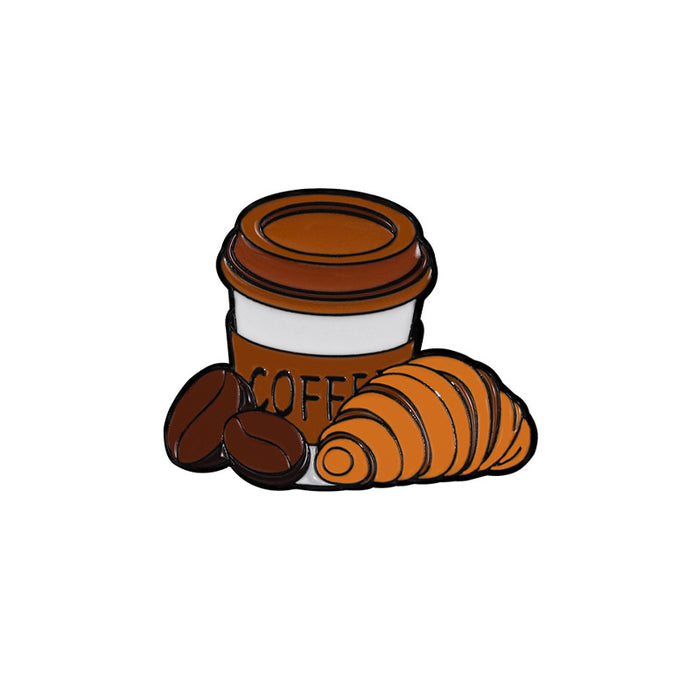 Wholesale Dripping Oil Coffee Series Brooch