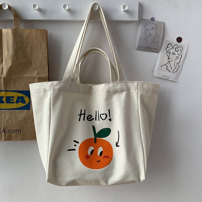 Wholesale Canvas bag, one shoulder, lazy style, artistic simplicity, large capacity backpack