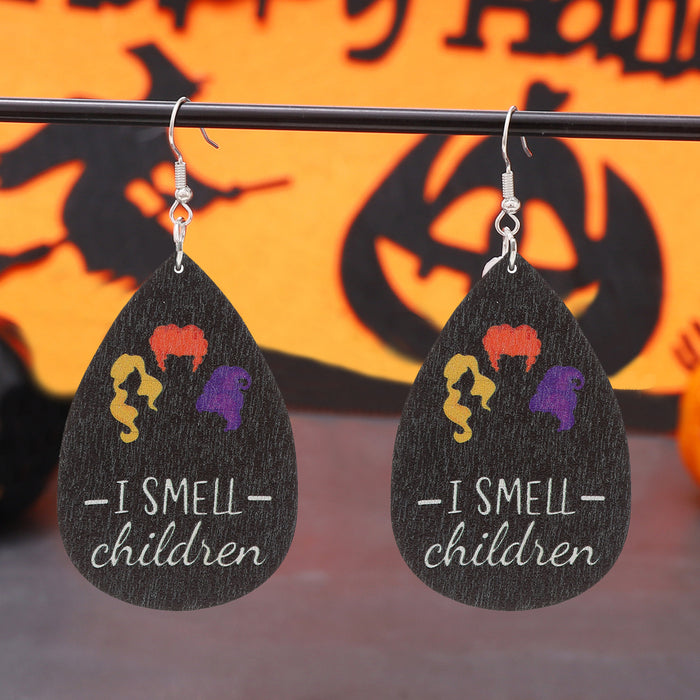 Wholesale hat boots hairstyle wooden wood earrings earrings