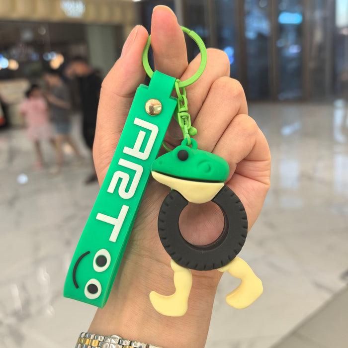 Wholesale Cartoon Silicone Keychain Bag Pendant