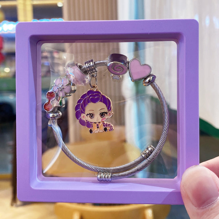 Wholesale Handmade Cartoon Witch Hunter Alloy Bracelet Fashion Accessory Gift Minimum Quantity: 3