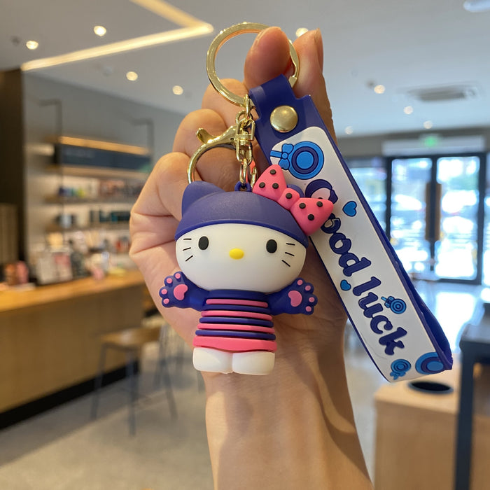 Wholesale Cartoon Silicone Doll Keychain JDC-KC-MingT031