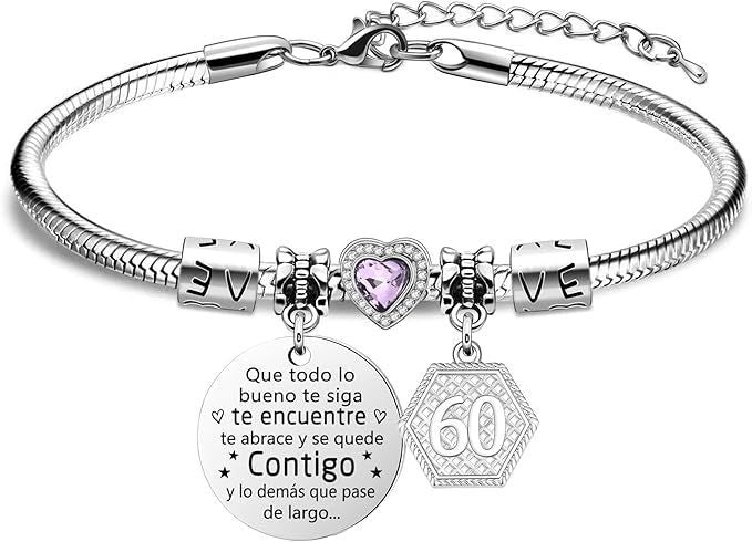 Wholesale Bracelet made of stainless steel, soft chain, round plate, engraved with heart-shaped pendant, made of stainless steel