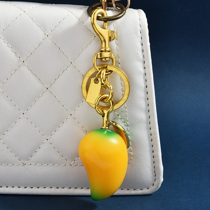 Wholesale Mango keychain fruit pendant bag pendant creative keychain