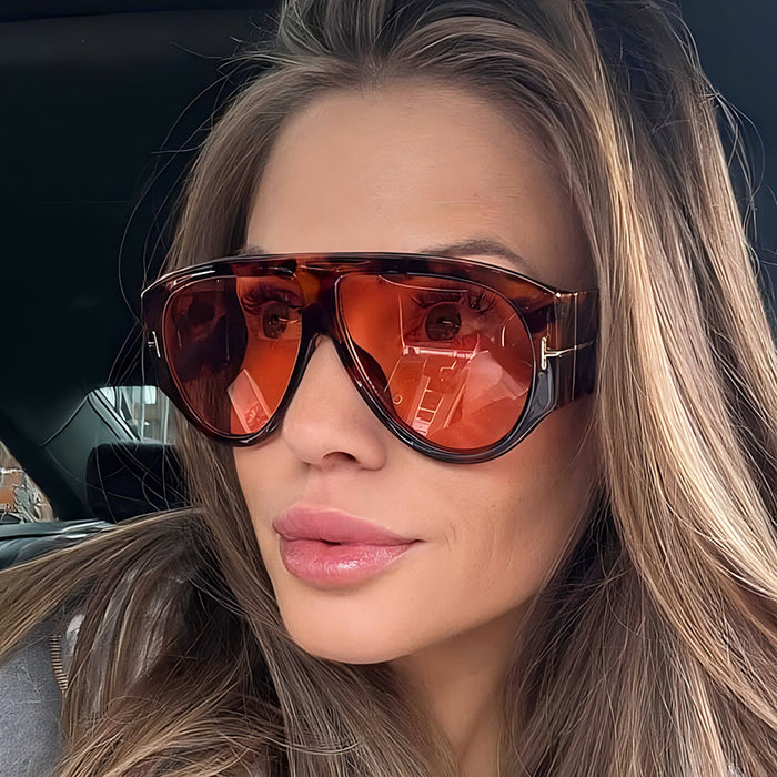 Wholesale Large Frame T-shaped Sun Protection Sunglasses