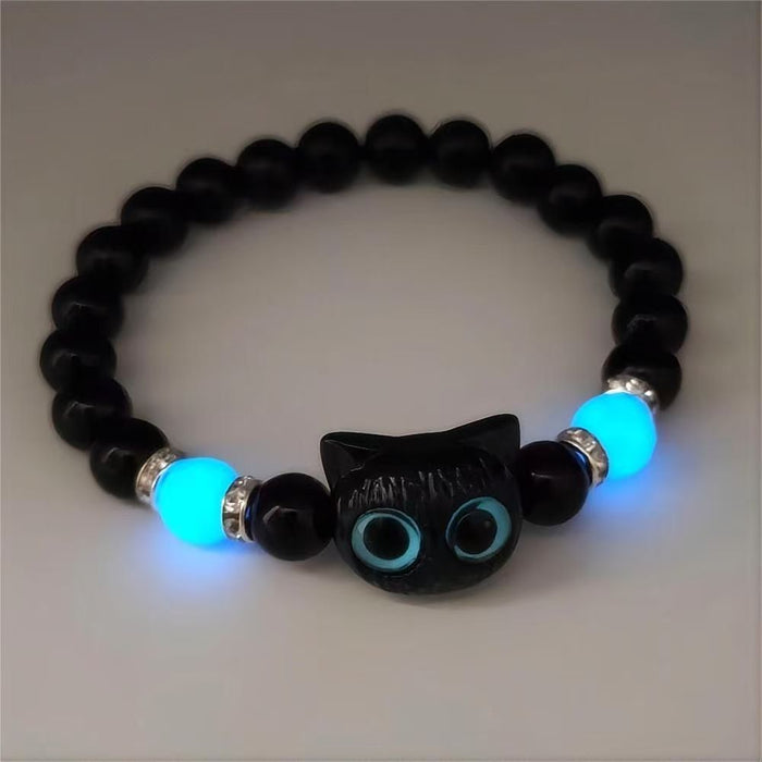 Wholesale Luminous Cat Bracelet Woven Handmade Necklace Girlfriend Bracelet