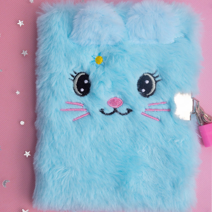 Wholesale Fabric A6 Lockable Plush Notebook with Tie Dye Heart Cover MOQ≥3
