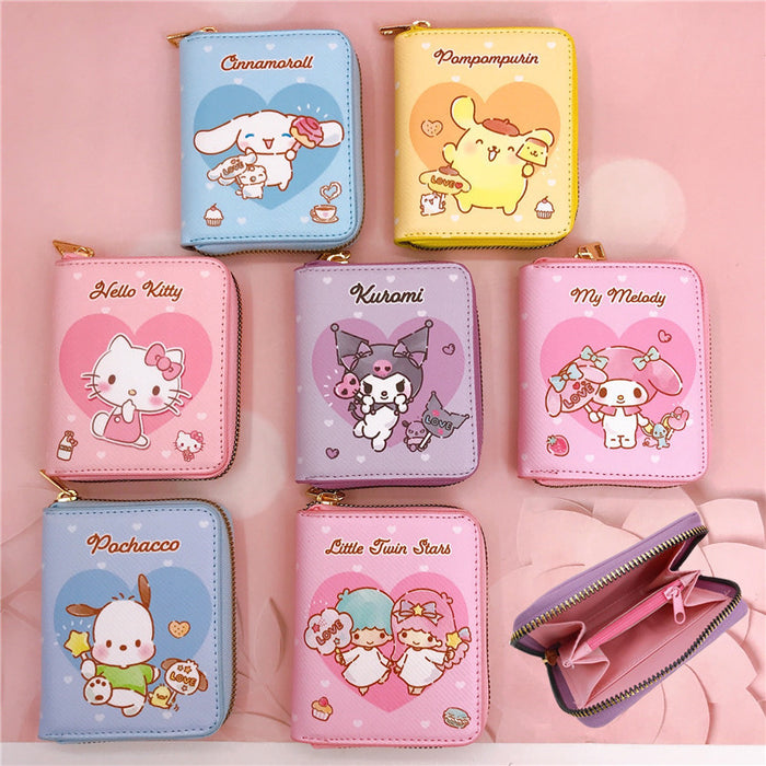 Wholesale PU Cartoon Casual Short Zipper Wallet JDC-WT-YaLL010