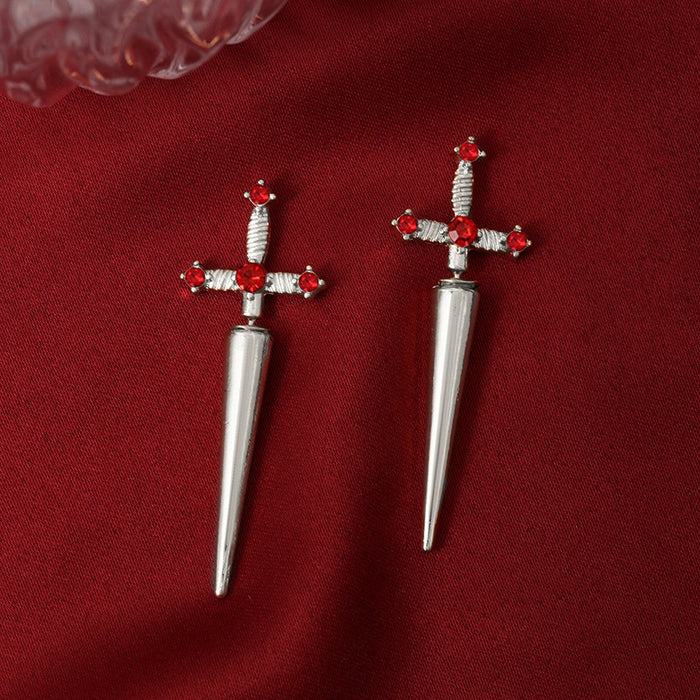 Wholesale Vintage Street Photography Crystal Earrings with Earrings