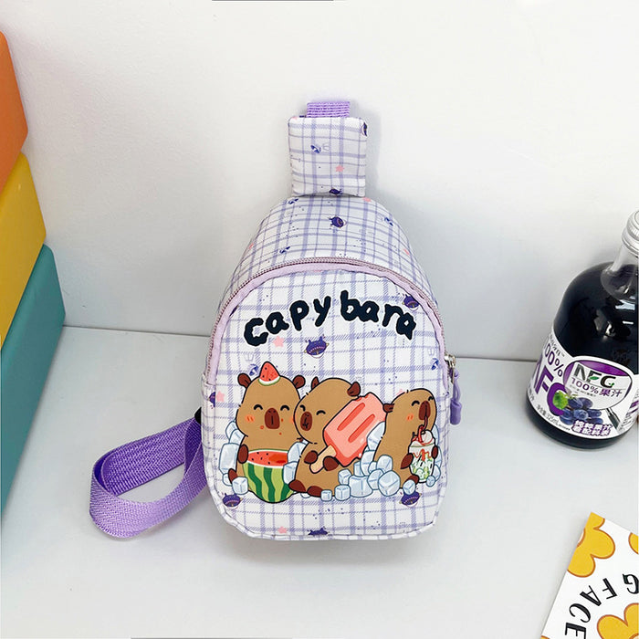 Wholesale Cute Cartoon Children' s Bag Chest Bag Kindergarten Little Girl' s Outgoing Crossbody Bag