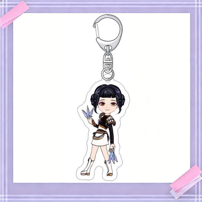 Wholesale 10pcs/set K-POP anime merchandise acrylic keychains and pendants