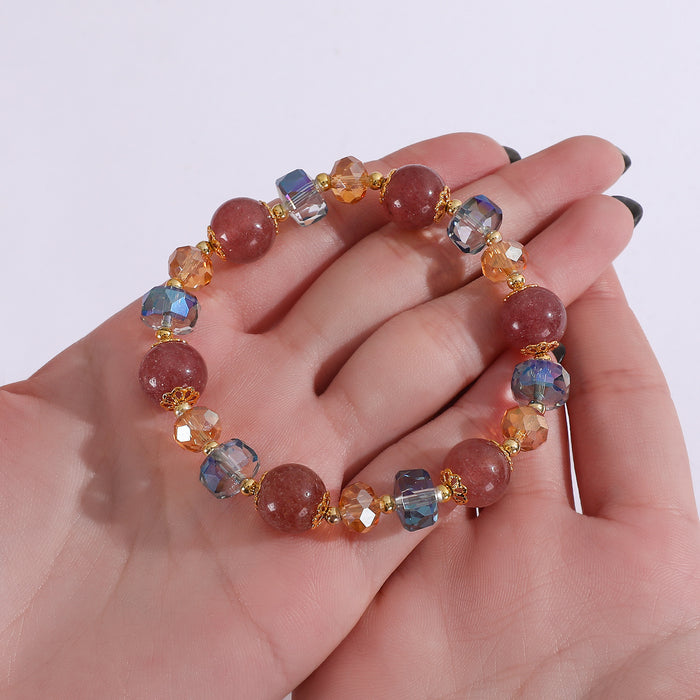 Wholesale Colorful flower bracelet, fashionable and versatile, natural