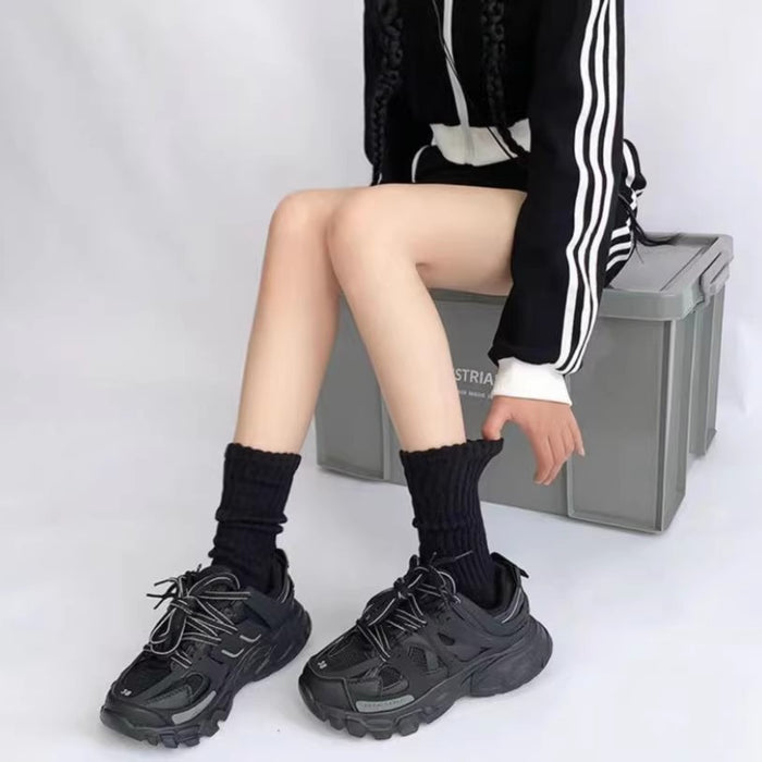 Wholesale Stacking casual socks with breathable cotton in the middle tube