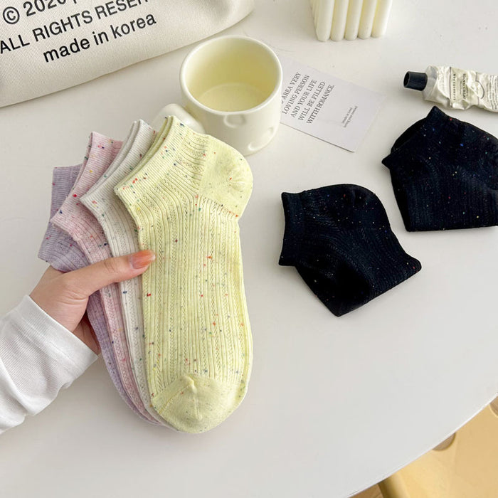 Wholesale Socks, sweat absorbing mesh, thin boat socks, boneless dot yarn, invisible socks, cotton