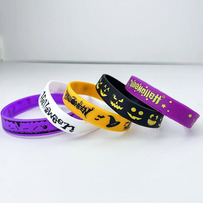 Wholesale  Silicone Bracelet Theme Party Funny Ghost House Skull TrickorTreat Rubber Bracelet